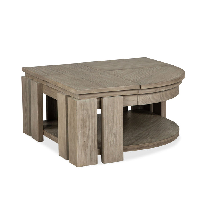 Conrad - Pie Shaped Lift Top Cocktail Table Set