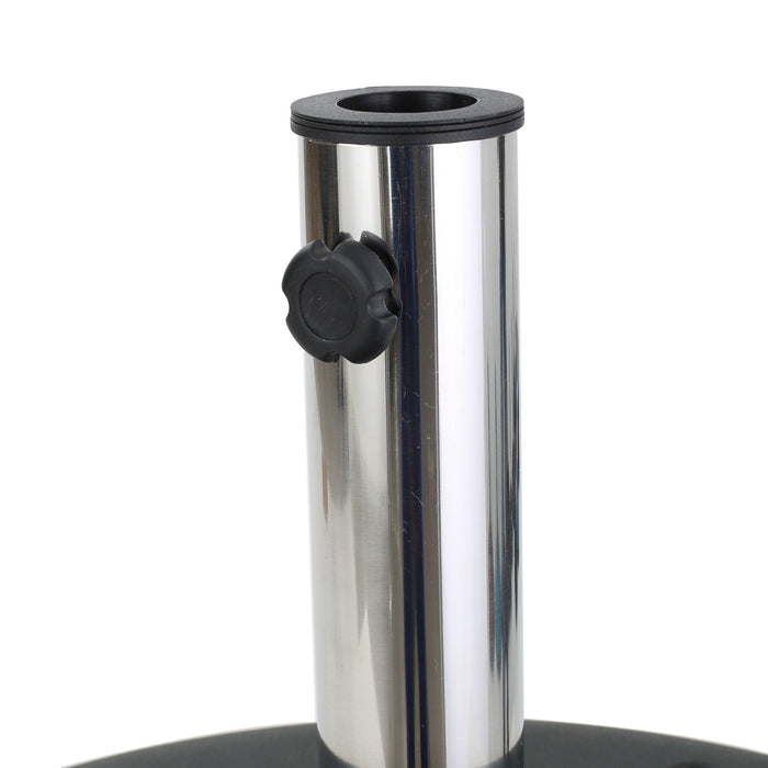 Wheelie - Round Umbrella Base With Stainless Steel Holder