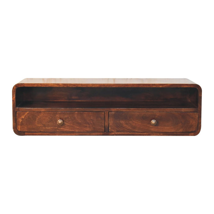 Floating Open Console - Walnut