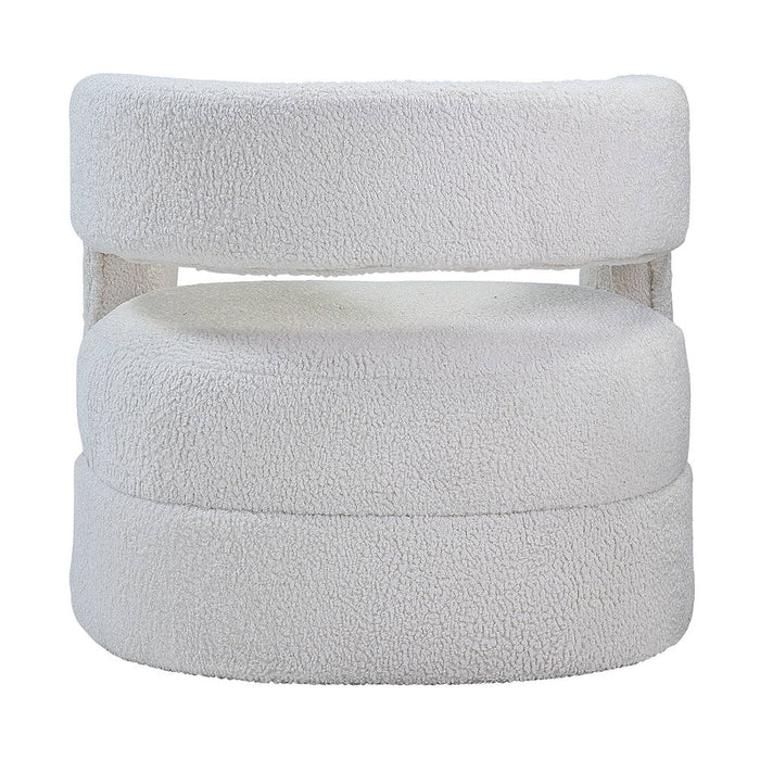 Yitua - Accent Chair - White Teddy Sherpa