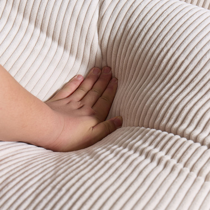 4 Seater Oversized Sectional Sofa With 2 Ottoman And 2 Pillows