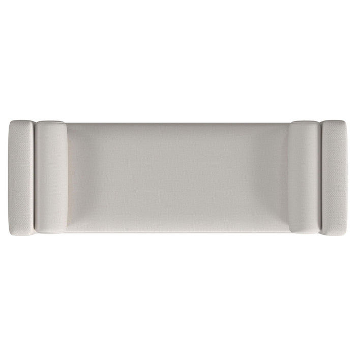 Thomas - Raised Arm Accent Bench - Ivory