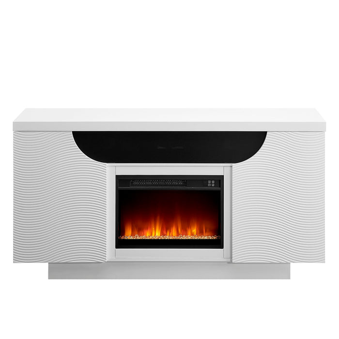 Alessia - Electric Fireplace With Multi Color LED And Flame Settings