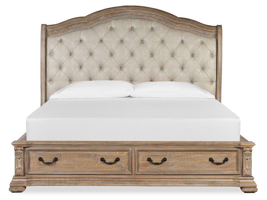 Marisol - Upholstered Sleigh Storage Bed