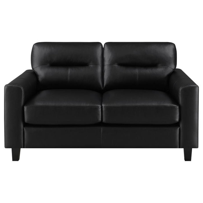 Scotland - Faux Leather Upholstered Sofa Set