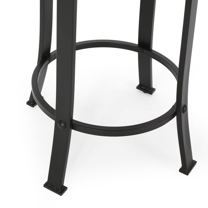 Modern Industrial Counter Stool Set With Swivel Function