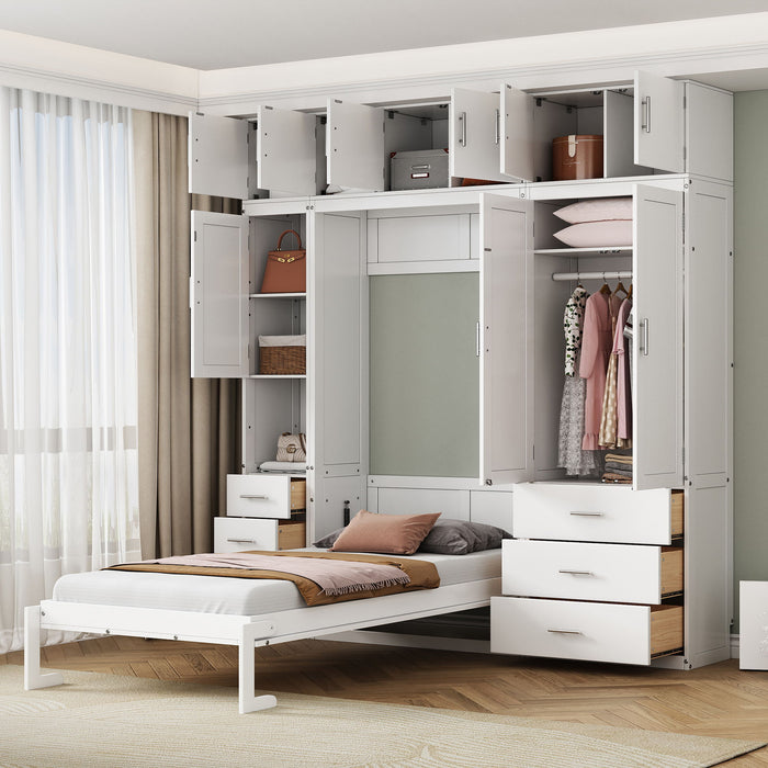 Murphy Bed With Lockers And Wardrobes