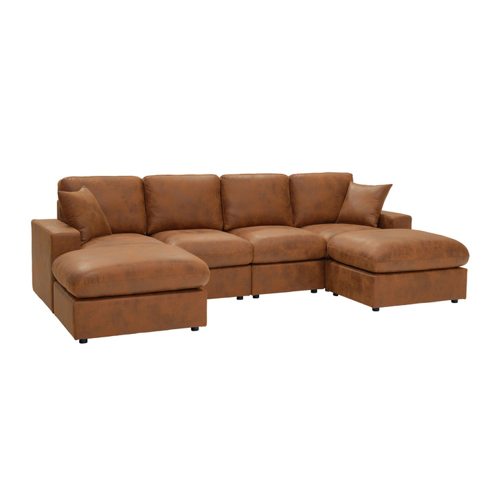Sectional With 2 Ottomans