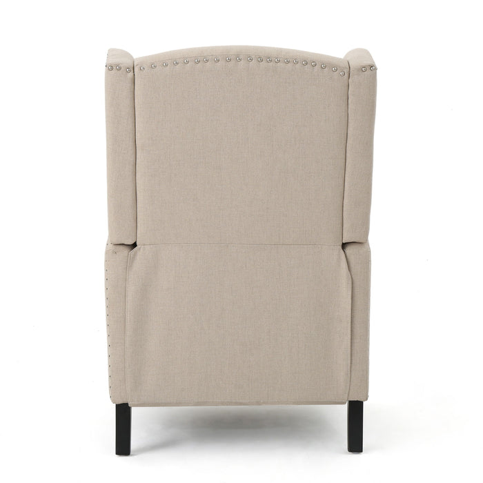 Westeros Wing Back Fabric Upholstered Recliner