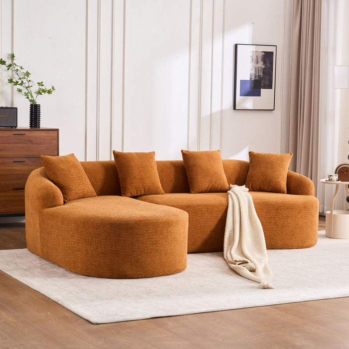 Combined Sofa With 4 Pillows