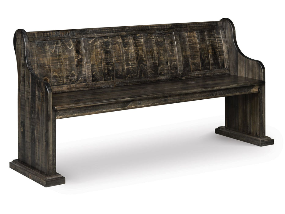 Bellamy - Bench With Back - Peppercorn