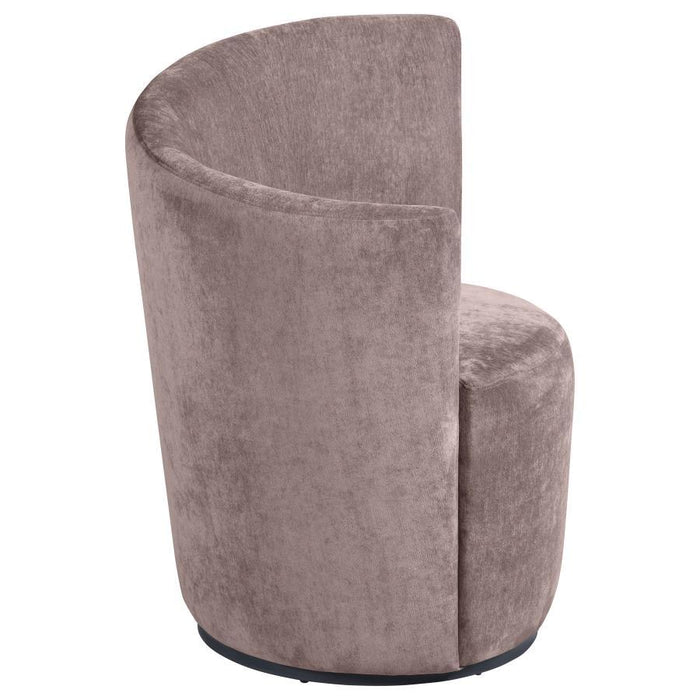 Nueva - Upholstered Swivel Chair Curved Backrest