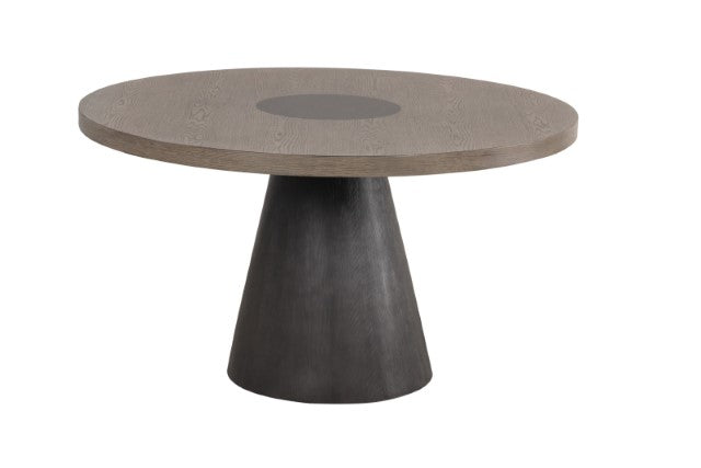 Broager - 5 Pc Dining Table Set (Light Gray Caster Chairs)