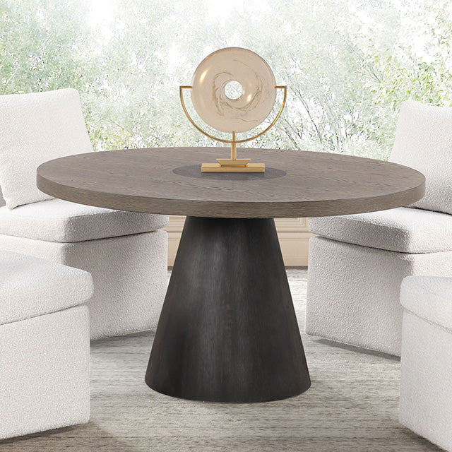 Broager - 5 Pc Dining Table Set (White Caster Chairs)