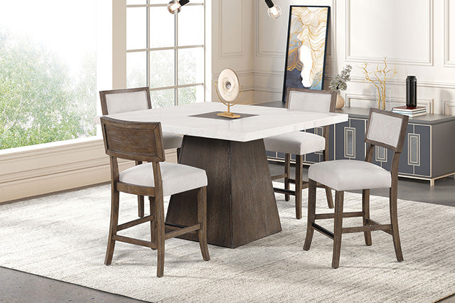 Grasten - 5 Pc Counter Ht Table Set