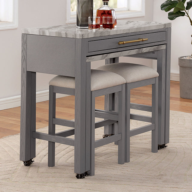 Whitehall - 3 Pc Counter Ht Table Set