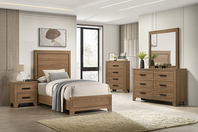 Panelli - 4 Pc Twin Bedroom Set