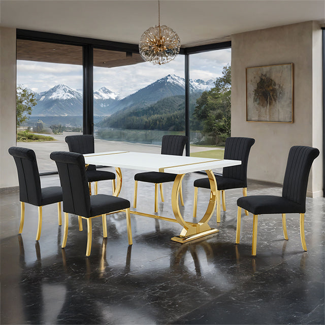 Holbaek - 5 Pc 80" Dining Table Set