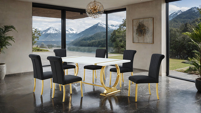 Holbaek - 5 Pc 80" Dining Table Set