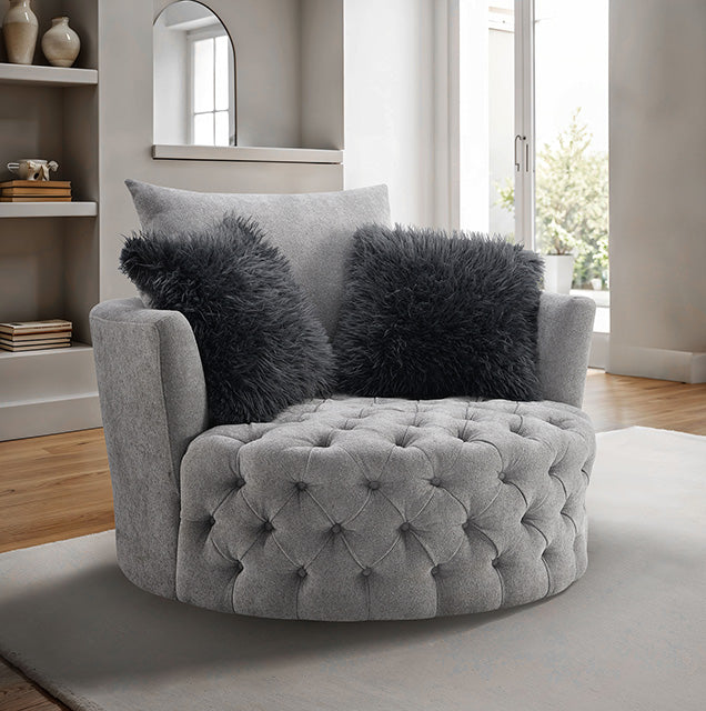 Sofi - Button Tufted Swivel Chair