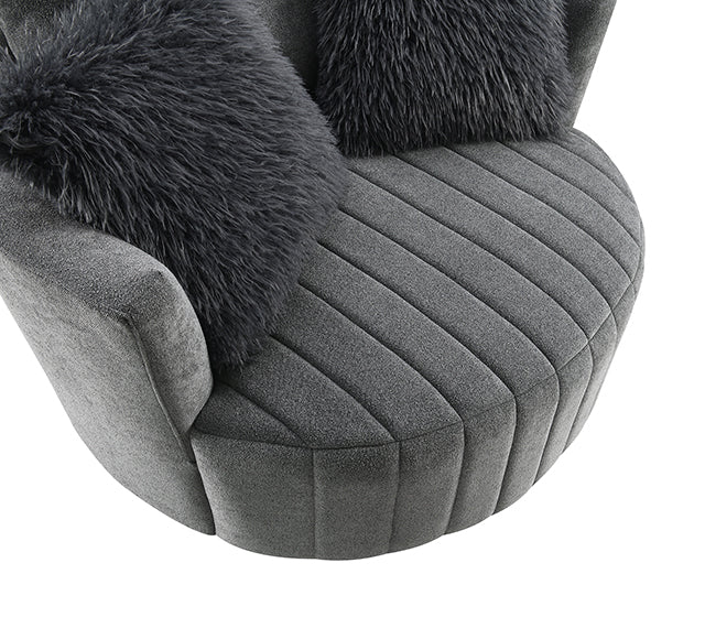 Hoople - Channel Tufted Swivel Chair