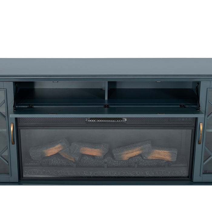 Fidel - 74'' TV Console w/ Electric Fireplace