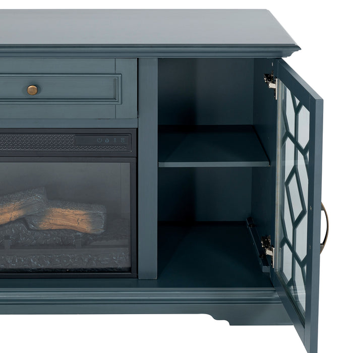 Fidel - 74'' TV Console w/ Electric Fireplace