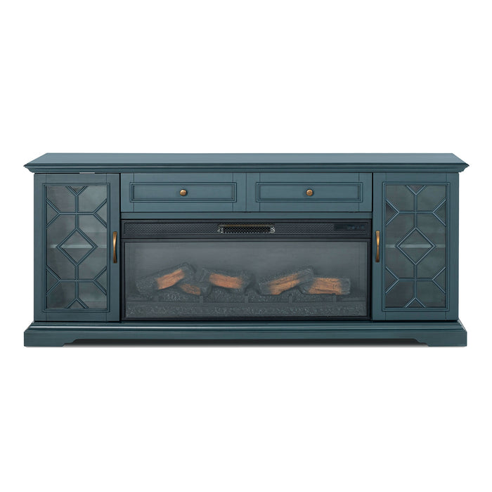 Fidel - 74'' TV Console w/ Electric Fireplace