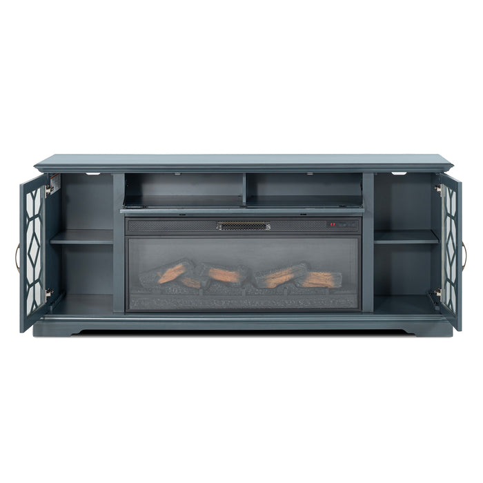Fidel - 74'' TV Console w/ Electric Fireplace