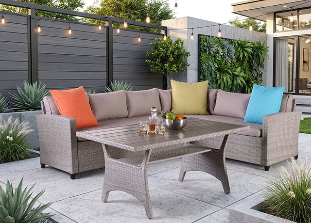 Kimana - 3 PC. Patio Dining Set