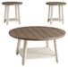 Bolanbrook - White / Brown / Beige - Occasional Table Set (Set of 3) The Unique Piece Furniture Furniture Store in Dallas, Ga serving Hiram, Acworth, Powder Creek Crossing, and Powder Springs Area