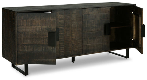 Kevmart - Grayish Brown / Black - Accent Cabinet Unique Piece Furniture