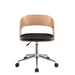 Yoshiko - Office Chair - Black PU & Beech Unique Piece Furniture Furniture Store in Dallas and Acworth, GA serving Marietta, Alpharetta, Kennesaw, Milton