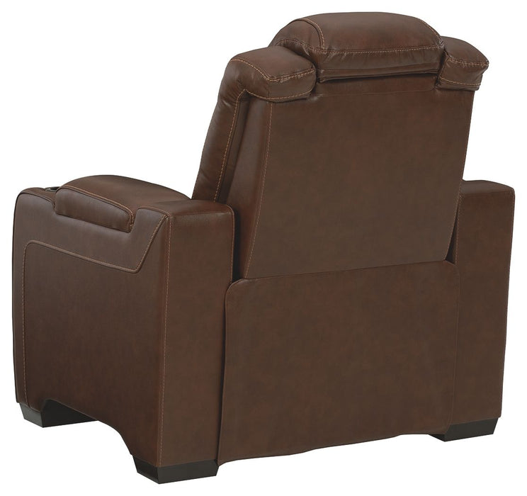 Backtrack - Chocolate - Pwr Recliner/Adj Headrest Unique Piece Furniture