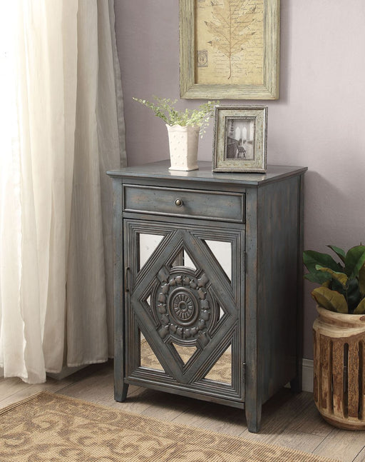 Vinita - Accent Table - Antique Gray-Blue Unique Piece Furniture