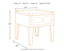 Chazney - Rustic Brown - Rectangular End Table Unique Piece Furniture