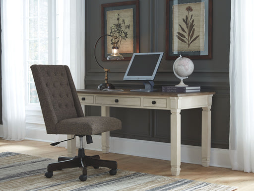 Bolanburg - White / Brown / Beige - Home Office Desk Unique Piece Furniture