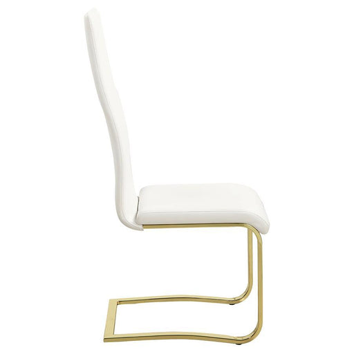 Montclair - Side Chairs (Set of 4) - White And Rustic Brass Unique Piece Furniture