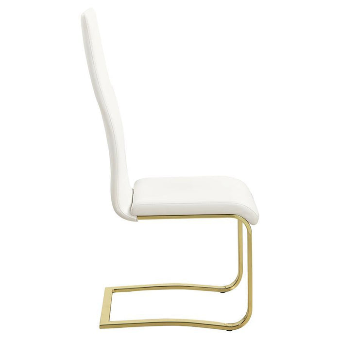 Montclair - Side Chairs (Set of 4) - White And Rustic Brass Unique Piece Furniture