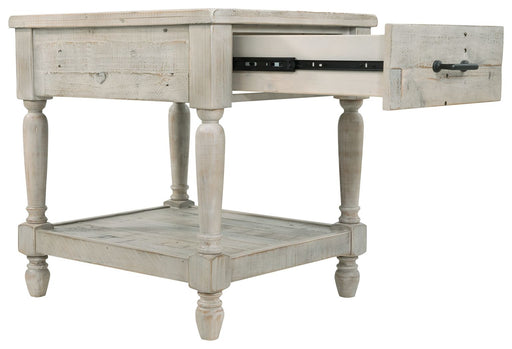 Shawnalore - Whitewash - Rectangular End Table Unique Piece Furniture