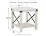 Bayflynn - Whitewash - Square End Table Unique Piece Furniture