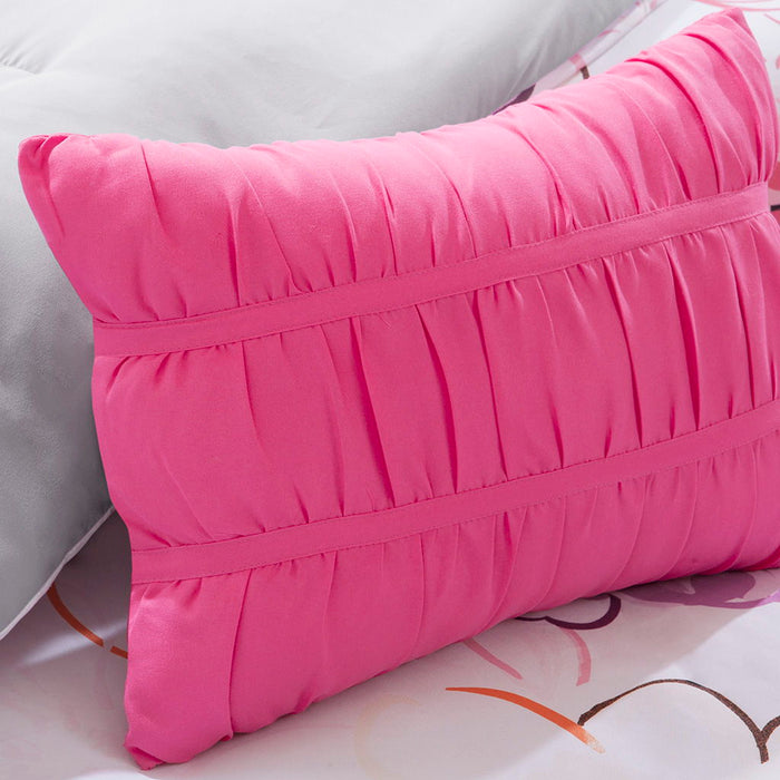 Floral Comforter Set, Pink