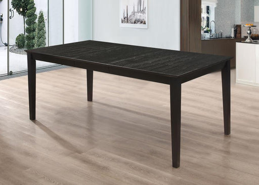 Louise - Rectangular Dining Table With Extension Leaf - Black Unique Piece Furniture
