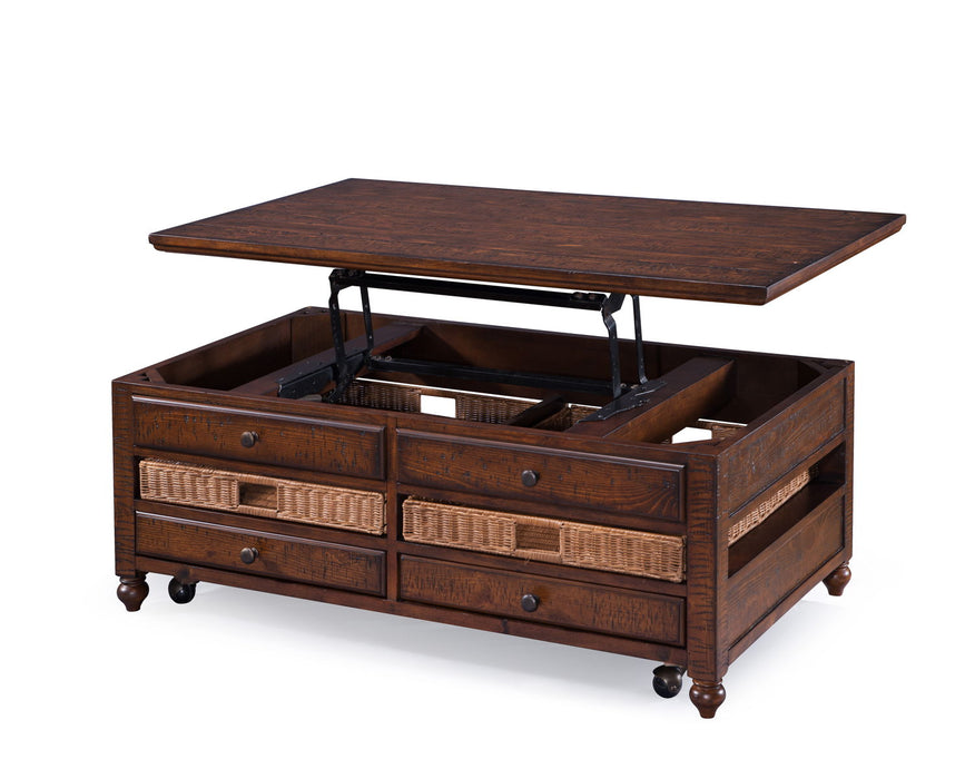 Cottage Lane - Wood Rectangular Lift-top Cocktail Table - Coffee