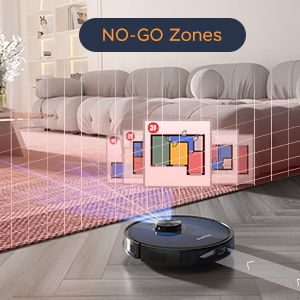 Geek Smart L7 Robot Vacuum Cleaner And Mop, LDS Navigation, Wi - Fi Connected App, Selective Room Cleaning, Max 2700 Pa Suction, Ideal For Pets And Larger Home