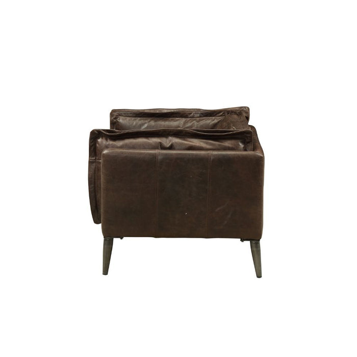 Porchester - Chair - Distress Chocolate Top Grain Leather Unique Piece Furniture
