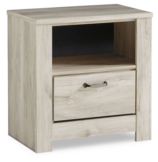 Bellaby - Whitewash - One Drawer Night Stand Unique Piece Furniture