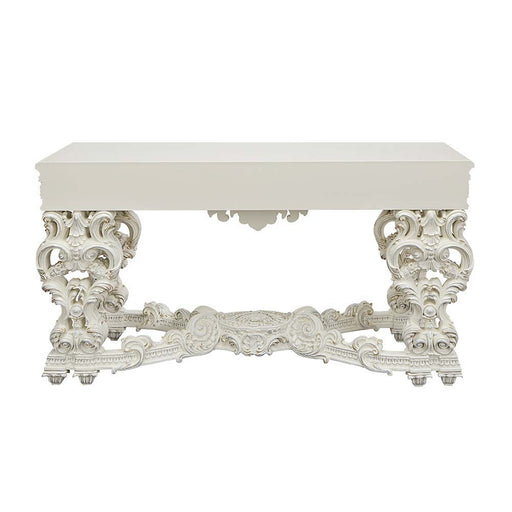 Adara - Sofa Table - Antique White Finish Unique Piece Furniture