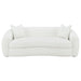 Isabella - Upholstered Tight Back Sofa - White Unique Piece Furniture