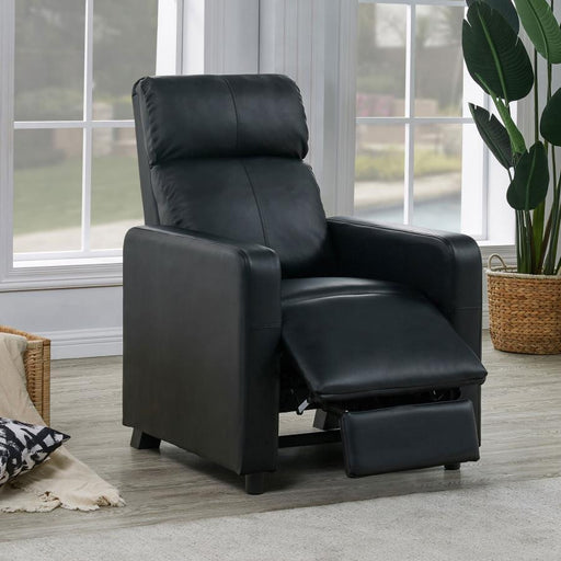 Toohey - Home Theater Push Back Recliner - Black Unique Piece Furniture